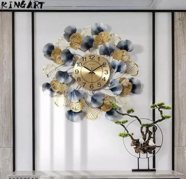 ALIVA TIME  Iron Metal Art  Decorative Wall Clock  Attractive and eye catcher -  Free Size, Metal,  Pack of 1